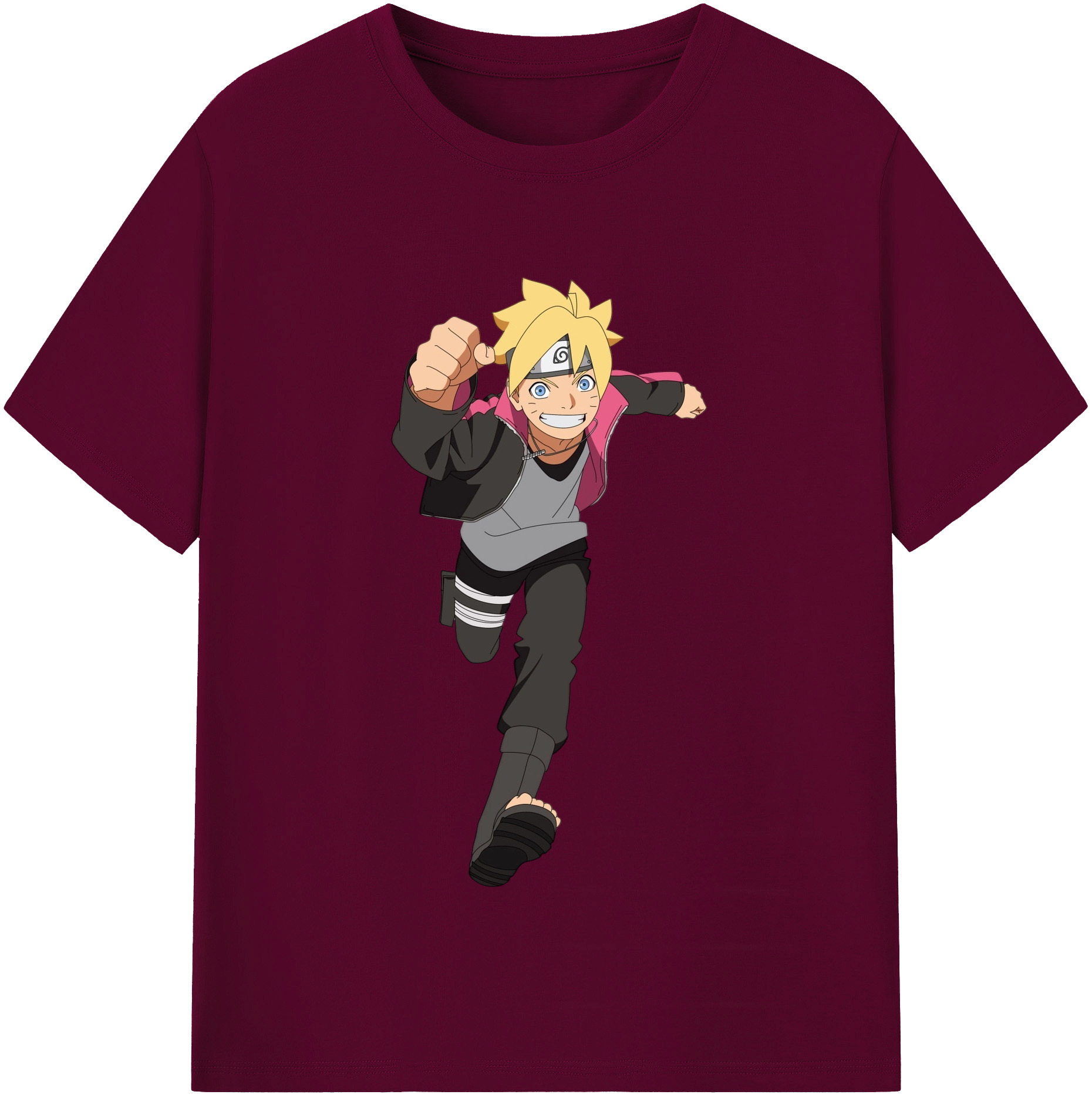 （画像用） NARUTO -ナルト- うずまき ボルト Uzumaki Boruto レディースカジュアルプリントTシャツ（綿100％）